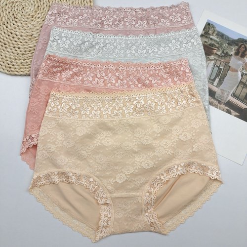 女士内裤纯棉中高腰抗菌透气性感