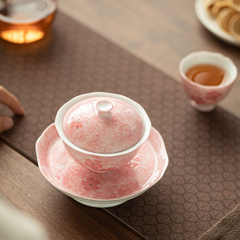 尚程手绘醉花间小客杯茶杯