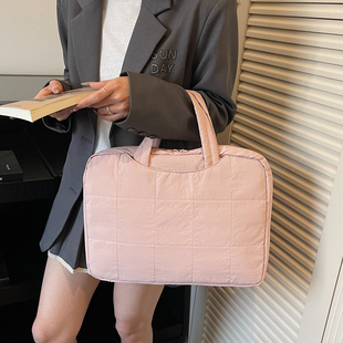 韩版新款小清新笔记本电脑包女上班族通勤装平板ipad收纳手提包