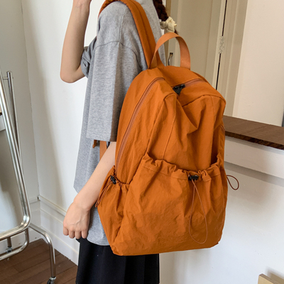 日系慵懒风防水轻便休闲双肩包