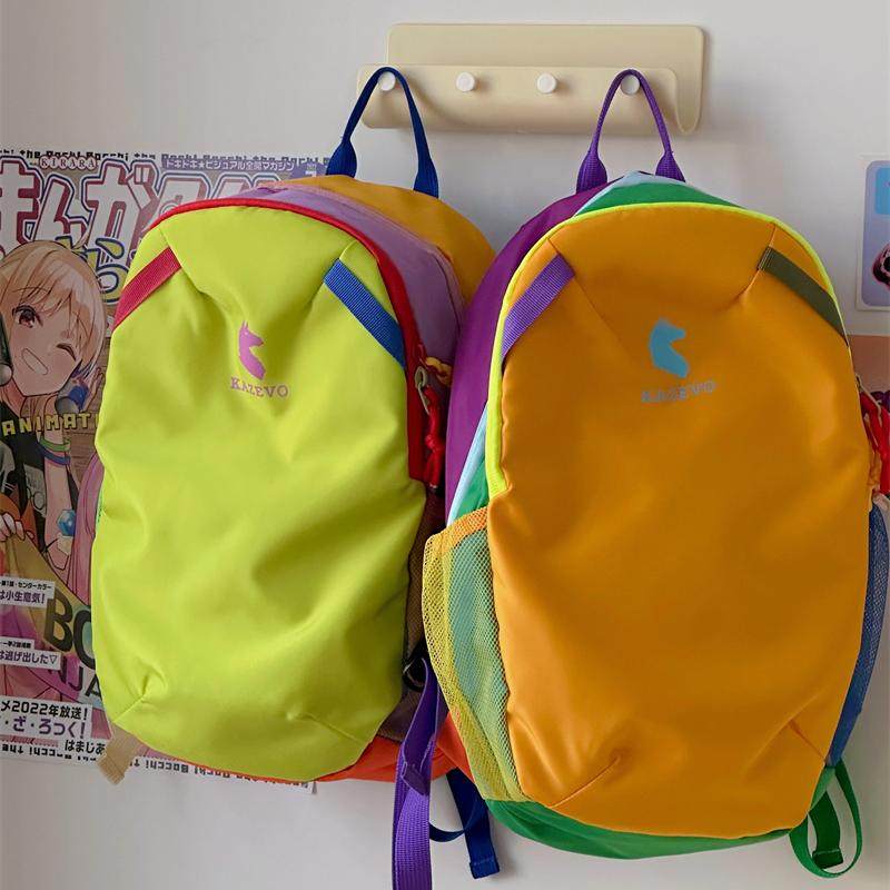 多巴胺双肩包大容量撞色出游背包徒步旅行登山户外休闲轻便防水包,箱包皮具/热销女包/男包,双肩背包,淘宝优惠券,粉丝福利购,淘宝优惠卷