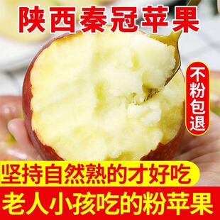 陕西高原红秦冠苹果沙甜新鲜水果老人小孩宝宝可刮果泥的粉面苹果