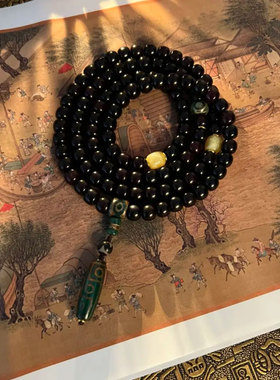 朱砂供菩提手串108颗设计款高端精品菩提子佛珠念珠文玩手链男女