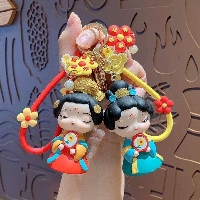 卡通可爱古风唐仕女钥匙扣女包包挂件汽车挂饰钥匙链创意礼品,节庆用品/礼品,钥匙扣,淘宝优惠券,粉丝福利购,淘宝优惠卷