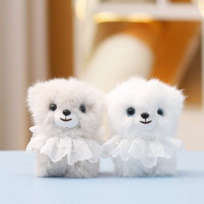 毛绒玩具博美狗狗公仔可爱玩偶
