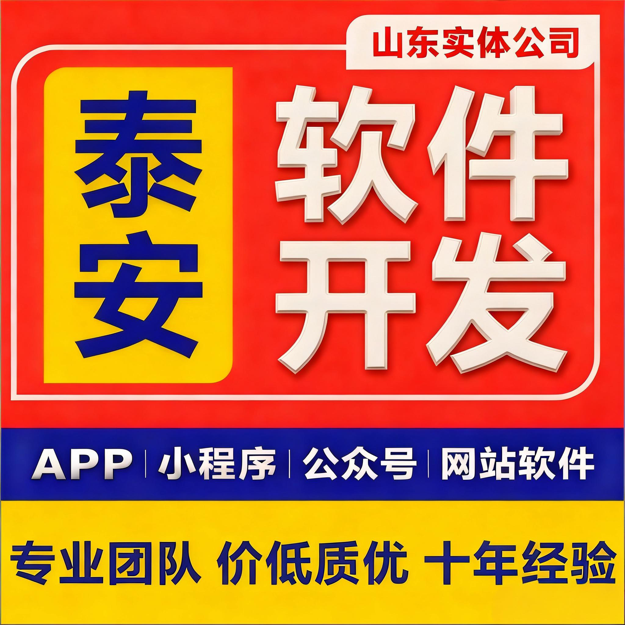 山东泰安专业定制各类企业管理软件/网站/小程序/APP源码交付维护
