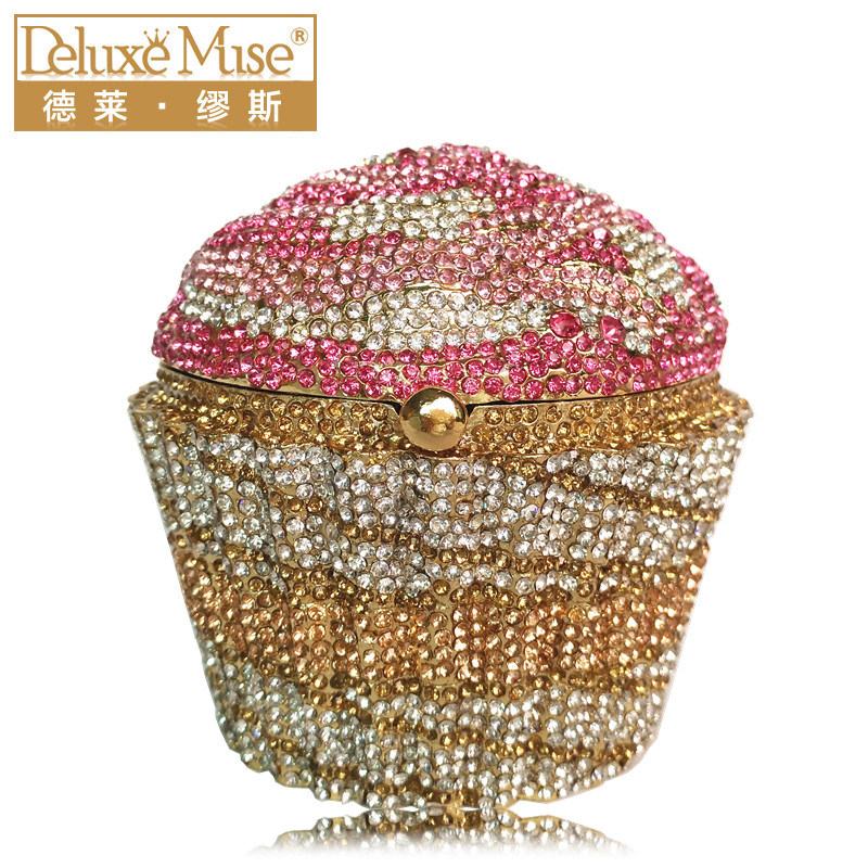 新款水钻纸杯蛋糕包晚宴包宴会手拿包欧美镶钻破产姐妹手工蛋糕包,箱包皮具/热销女包/男包,手拿包,淘宝优惠券,粉丝福利购,淘宝优惠卷