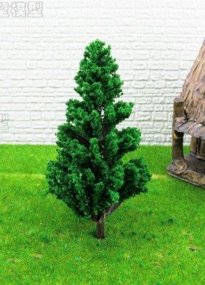 diy沙盘树材料手工制作模型工具耗材仿真10厘米松树成品树塑胶树
