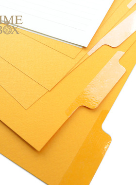 Timebox B5索引页9孔A5分隔页6孔A6活页本分类页手账分页纸替芯