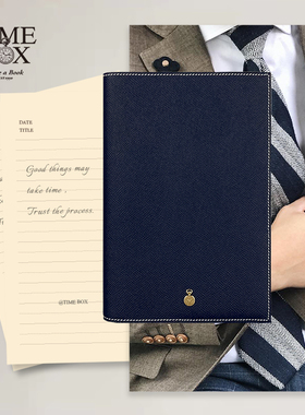 TIMEBOX精品法国EPSOM牛皮书衣记事本A5简约办公工作会议记录B5日本道林纸可替换内芯