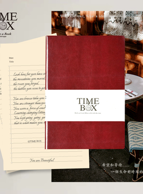 TIMEBOX仿皮记事本办公商务简约日本纸笔记本文艺ins风创意精致大学生随身记录本定制可印LOGO薄款软面抄包邮