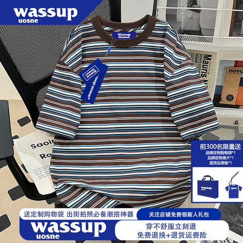美式高街重磅青少年短袖t恤男士