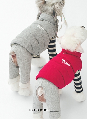 丑丑2025新款羽绒马甲宠物冬季保暖狗狗衣服泰迪雪纳瑞比熊小型犬