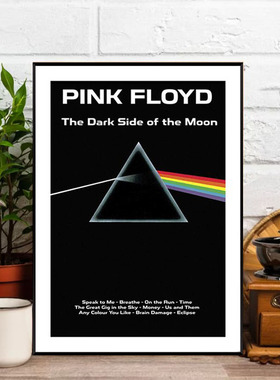 pinkfloyd摇滚乐队海报装饰画
