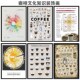 咖啡风味轮SCAA高清挂画咖啡文化产区装 饰画咖啡厅创意复古挂画