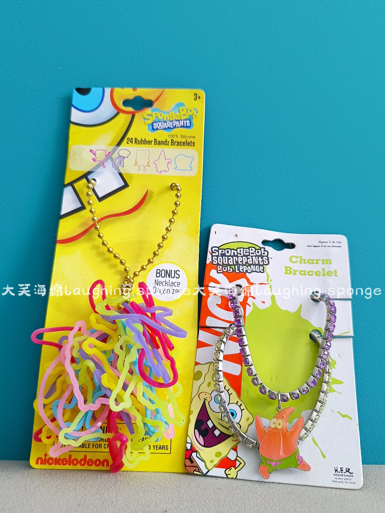 正版老货海绵宝宝的派大星可爱卡通动漫头绳挂件手链饰品周边