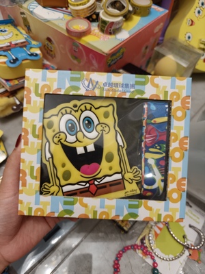 正版老货海绵宝宝可爱卡通动漫卡套挂绳周边