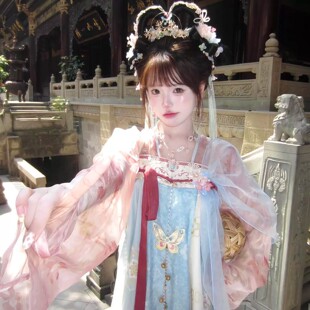 花神司【樱花满】原创唐制汉服女齐胸襦裙古装小个子小唐风套装女