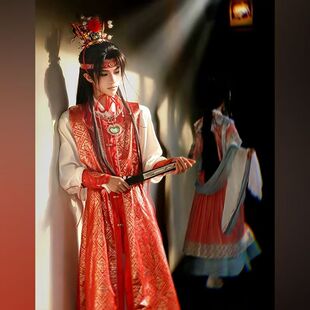 花神司原创贾宝玉cos服全套林黛玉cos演绎红楼梦古风织金比甲新款