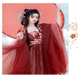 花神司神话系列【九尾】唐制重工刺绣大袖衫诃子裙春秋冬汉服女长