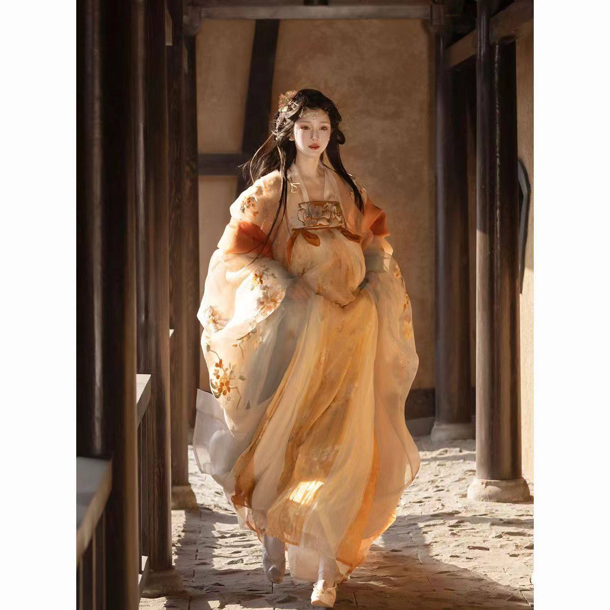 玉人歌汉服女原创一片式齐胸裙超仙重工绣花大袖衫春夏套装,女装/女士精品,汉服套装,淘宝优惠券,粉丝福利购,淘宝优惠卷