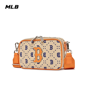 MLB韩国男女情侣复古老花斜挎包休闲百搭时尚潮3ACRS013N