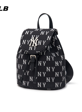 MLB美职棒ny双肩包男女同款时尚复古老花休闲运动背包3ABKS014N