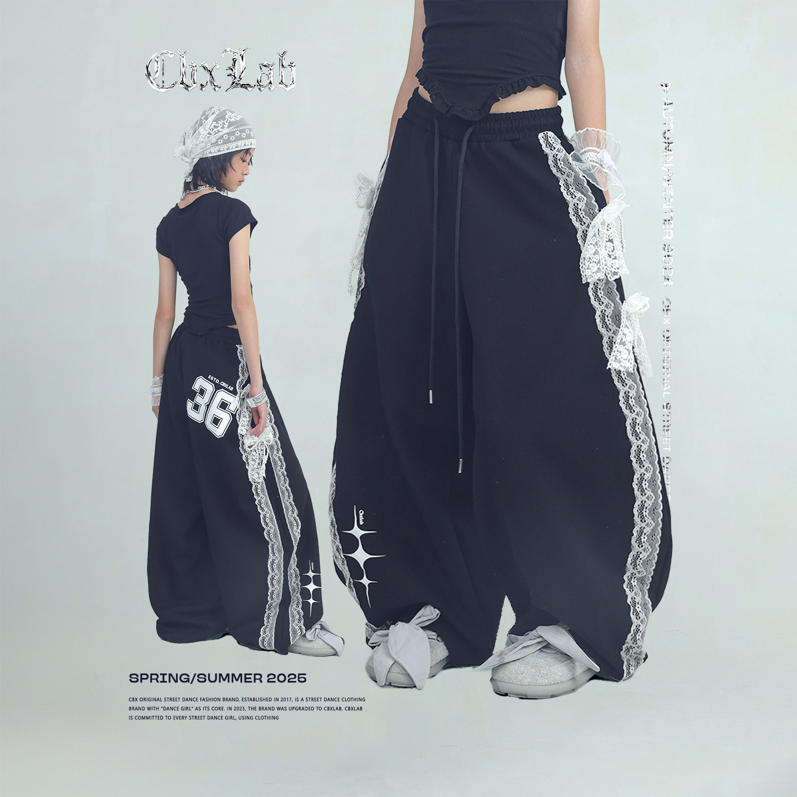 CBXLAB夏季儿童爵士女童蕾丝套装