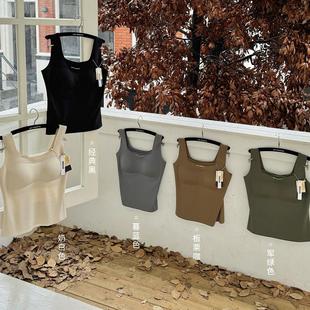 NYE.轻暖肌底2635轻量恒温3D软支撑带胸垫背心女免穿内衣秋冬