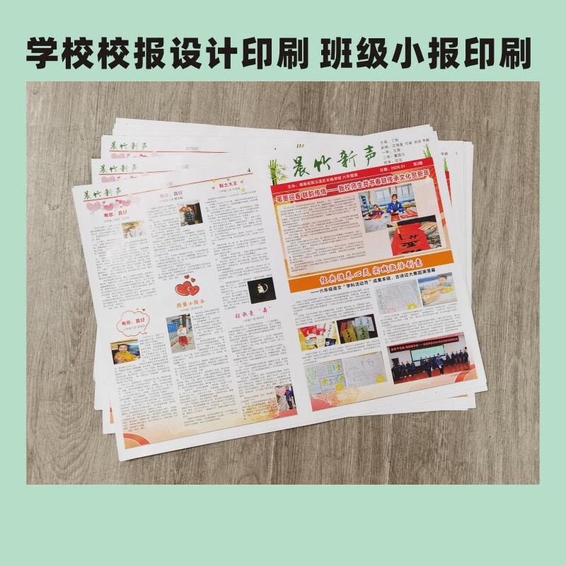 学校校报文学报作文报纸教育培训机构报刊排版设计打印印刷定制