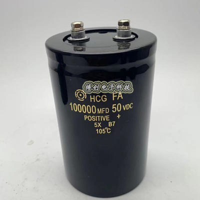 HCG FA 50V100000UF 进口日立大容量螺丝脚电解电容 10万UF 50VDC