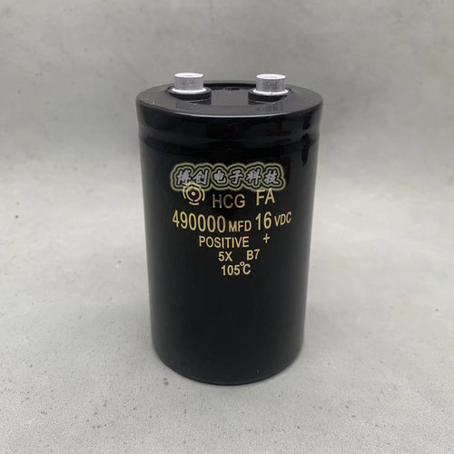 进口日立 16V490000UF 汽车储能螺栓型低压铝电解电容器 65*100