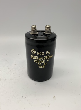 250V1500UF HCG FA螺丝脚电解电容 1500MFD 250VDC