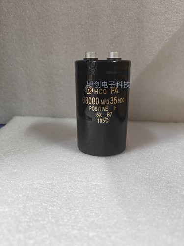 35V68000uF低压音频滤波电容 35V68000MFD 螺丝脚电解电容