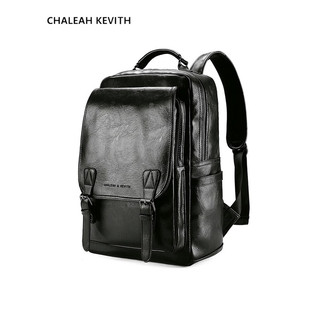 男士真皮双肩包休闲书包减压电脑潮牌手提商务大容量时尚旅行背包