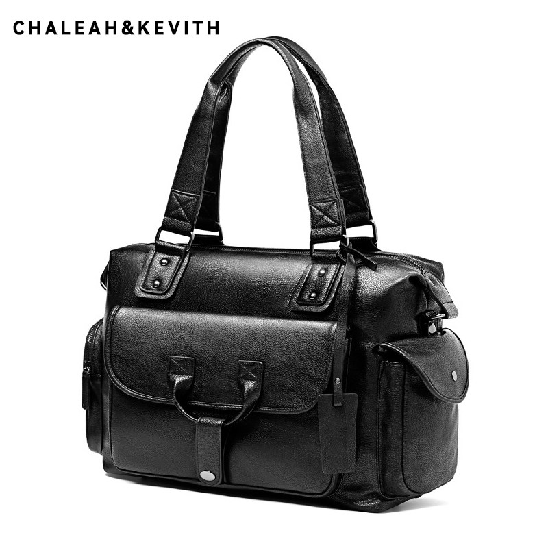 韩版男士真皮旅行包手提包休闲单肩斜挎包大容量商务登机潮男包