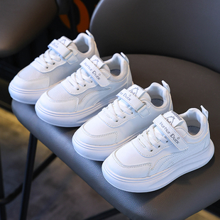 儿童雪地靴男童小白鞋冬季新款加绒加厚防水防滑春秋款女童运动鞋