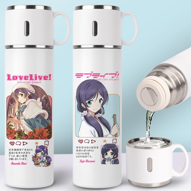 2024LoveLive!Superstar!保温杯唐可可水杯子学园偶像按压式304不