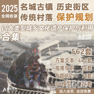 古城古镇文化名城历史街区规划设计方案改造提升遗址文化保护案例