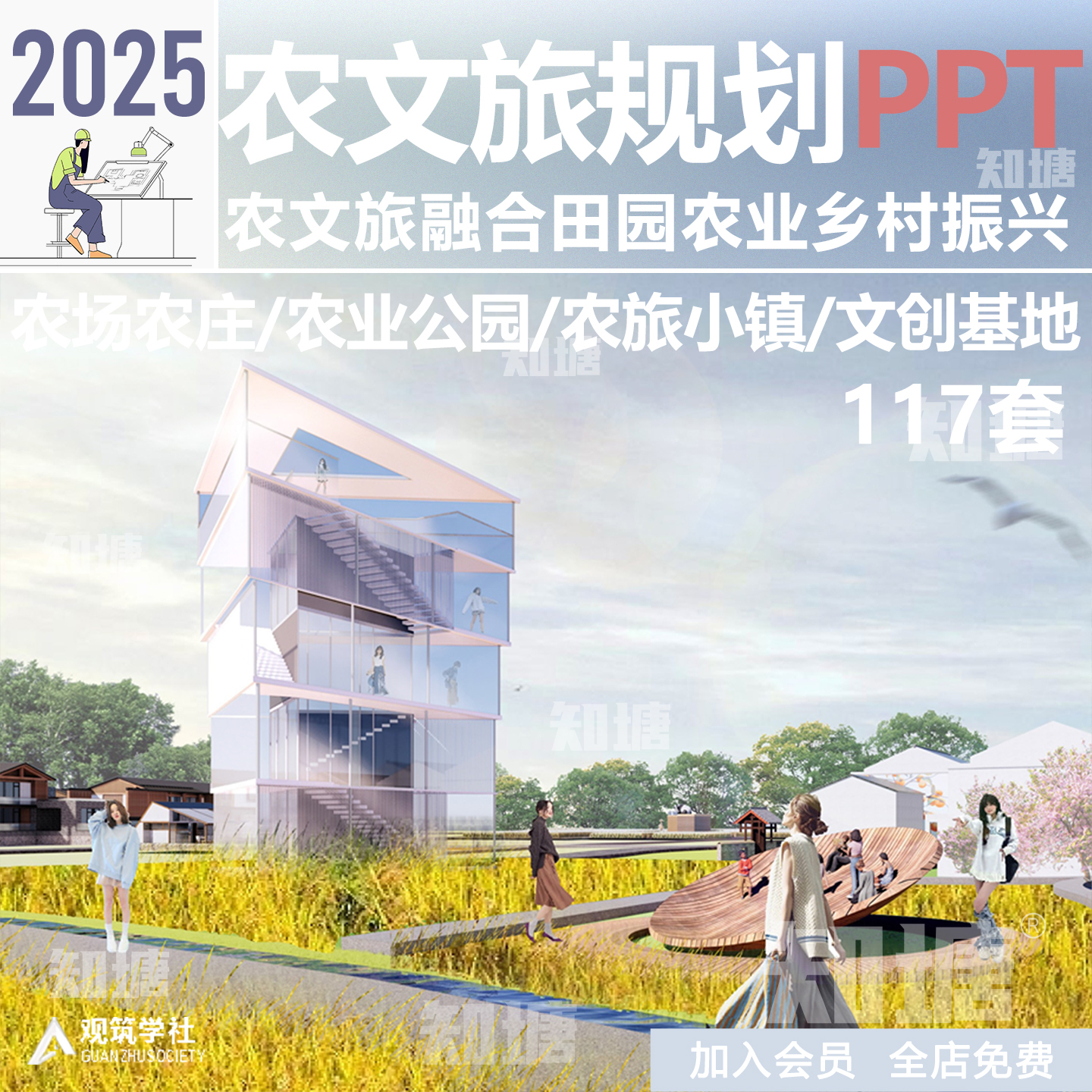2025农文旅规划文本PPT农旅融合乡村田园农业旅游设计方案PPT模版