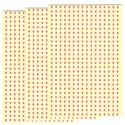 小箭头贴纸不良标签贴纸红色耐高温标签纸6mm红色不良标8mm小贴标