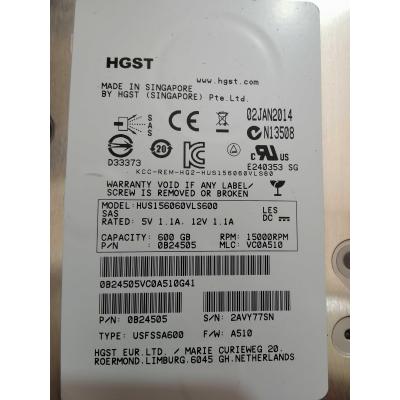 【汇盈传感器】浪潮 600G 15K SAS HUS156060VLS600