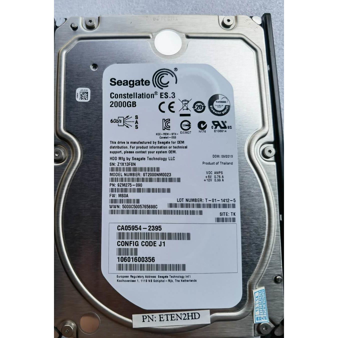 【汇盈传感器】Fujitsu Eternus SAS 2TB 7.2K 3.5 CA07339-E062