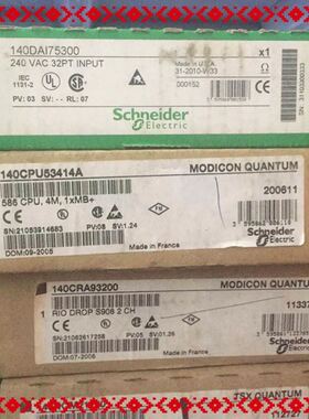 Schneider 140CPU53414A 140系列控制器，未 封