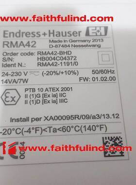 E+H RMA42-BHD 恩德斯豪斯隔离信号转换模块 RMA42-14C3/0