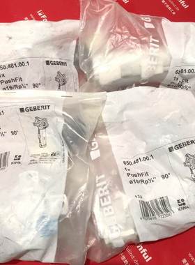 Geberit 650.481.00.1 吉博力管接头 PushFit 16 RP1/2
