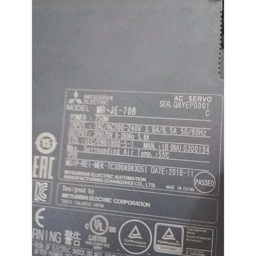 【汇盈传感器】三菱HG-KN73BJ-S100 电机 驱动MR-JN70A