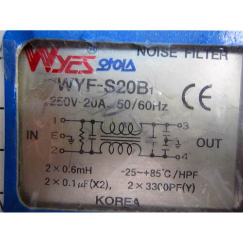 【汇盈传感器】韩国云永滤波器WYF-S20B1
