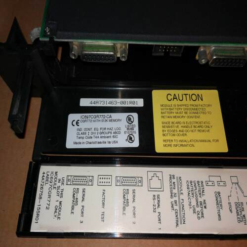 IC697CGR772-CA PLC  CGR 772  IC697CGR772-CA IC697咨询