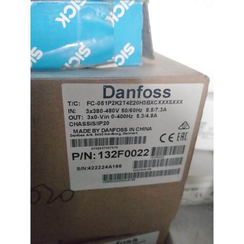 【汇盈传感器】Danfoss丹佛斯变频器132F0022 FC-051P2K2T4E20H3